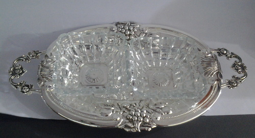 silver plated toffee tray