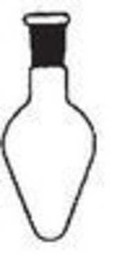 Flasks Pear Shaped - Borosilicate Glass, Single Neck, Capacity Options: 5ml To 100ml | Laboratory Use, Lightweight (40-200g)