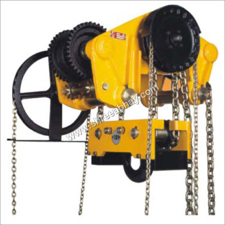 Spur Gear Chain Pulley Block By SHREE ABHAY HOISTS & ENGG. PVT. LTD.