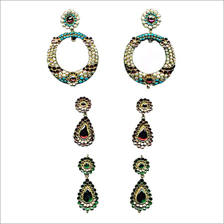 Stone work Earring Set