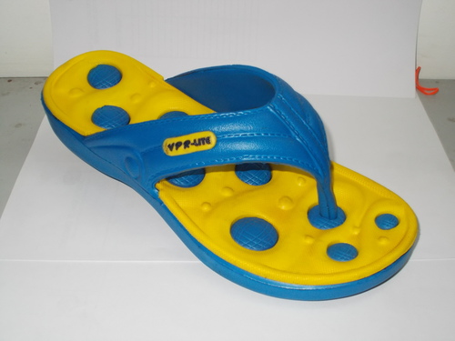 GENTS SLIPPER - PVC, Size 10, Blue | Lightweight, Breathable, Textured Sole, Single Strap