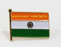 Flag Lapel Pins - Brass, 21x19 Mm | Exceptional Quality Solid Metal, Custom Design, Gold Plating, Available In Multiple Finishes