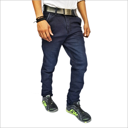 Dark Blue Cotton Denim Jeans