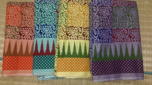 Semi Stitched Cotton Suits