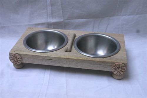 Wooden Pet Bowls Application: Dog