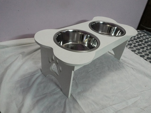 Raised Wood Dog bowl Stand