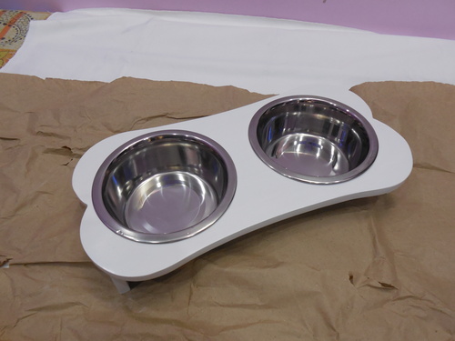 Wooden Pet Bowl 