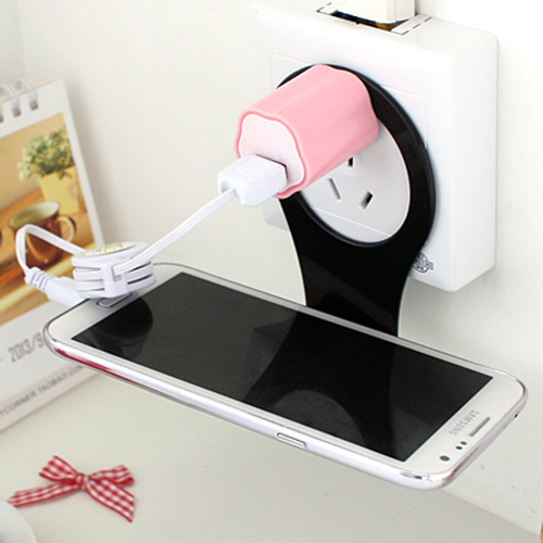Foldable Mobile Charging Wall Stand Shelf Holder