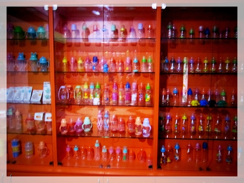 Decorated & Printed Feeding Bottles - Glass & Plastic, Various Sizes | Durable Design, Leakproof Seal, BPA Free, Easy to Clean