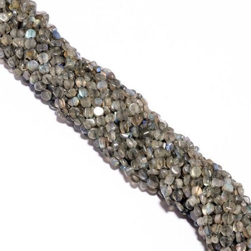 Agate 13 Inch Labradorite Plain Coin 5Mm-6Mm Beads Single Strand