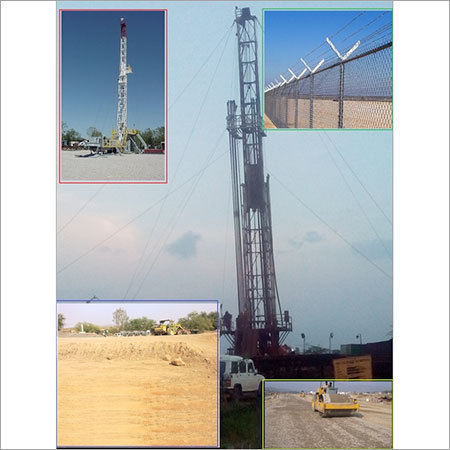 Building Construction Services - RCC Flooring, Wire Mesh Fencing, Heavy Rig Foundations, Platform Building, Road and Security Features