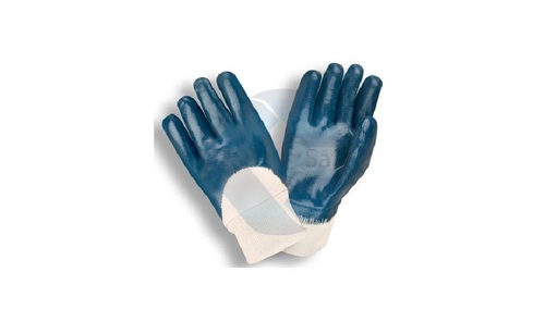 Aluminized Dual Mirror Fiber Glass / Aluminized Kevlar Fabric. Nitrile Coated Hand Gloves