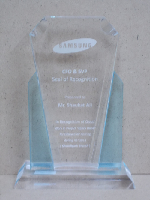 Acrylic Plaques Trophy