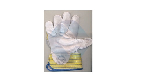 Pure Chrome Canvas Leather Hand Gloves