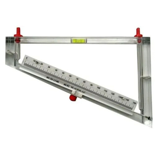 Acrylic Body Inclined Manometer - Color: White & Silver