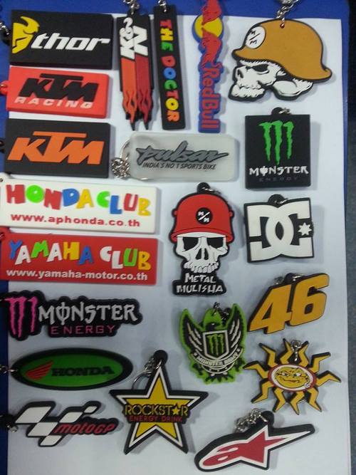 Rubber keychains