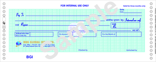 Cheque Printing Services