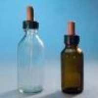 Dropping Bottle (rubber Teat Type) - Glass & Borosilicate Material, Amber Color | Transparent Plastic Design, Weighs 4.00 Lb