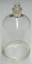 Transparent Bell Jar Stoppered