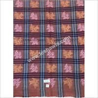 Pashmina Check Stoles - 100% Pure Pashmina Wool, 70x200 Cm Mixcolor With Intricate Sozni Hand-embroidered Design, Daily & Evening Wear