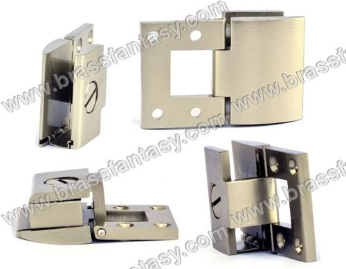 Silver Glass Door Hinges