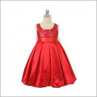 Sleeveless Partywear Baby Frocks