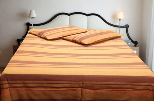 Light Brown Handloom Bed Cover