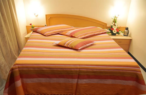 Golden Handloom Bed Cover