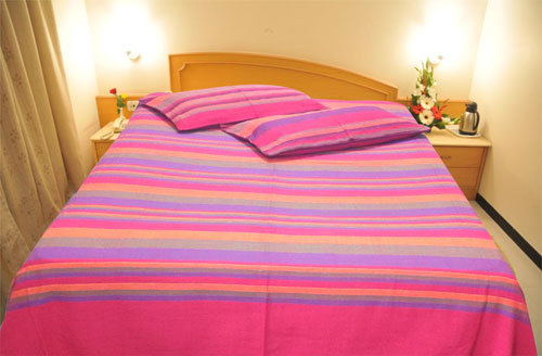 Red Handloom Bed Cover