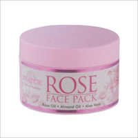 Rose Face Pack - Pink, Plastic Jar | Soft Glossy Skin, Soothing Fragrance, No Side Effects