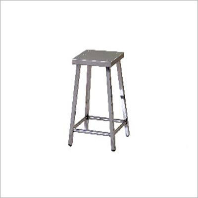 Rectangular Stool Full SS - Stainless Steel, 16x16x18 inches | Durable, Stable, Easy Clean, Lightweight