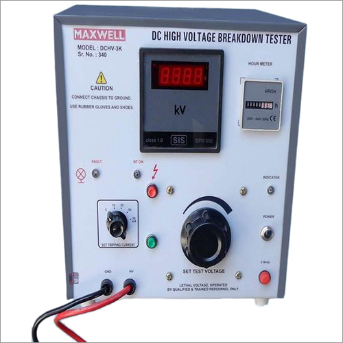 DC High Voltage Breakdown Tester By MAXWELL SCIENTIFIC CORPORATION