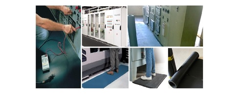 Electrical Rubber Mat - Rubber Material | Slip-Resistant Design with High Durability and Insulation Properties