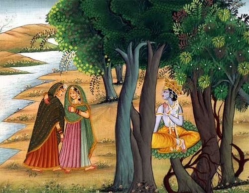 Radha meet with Krishna