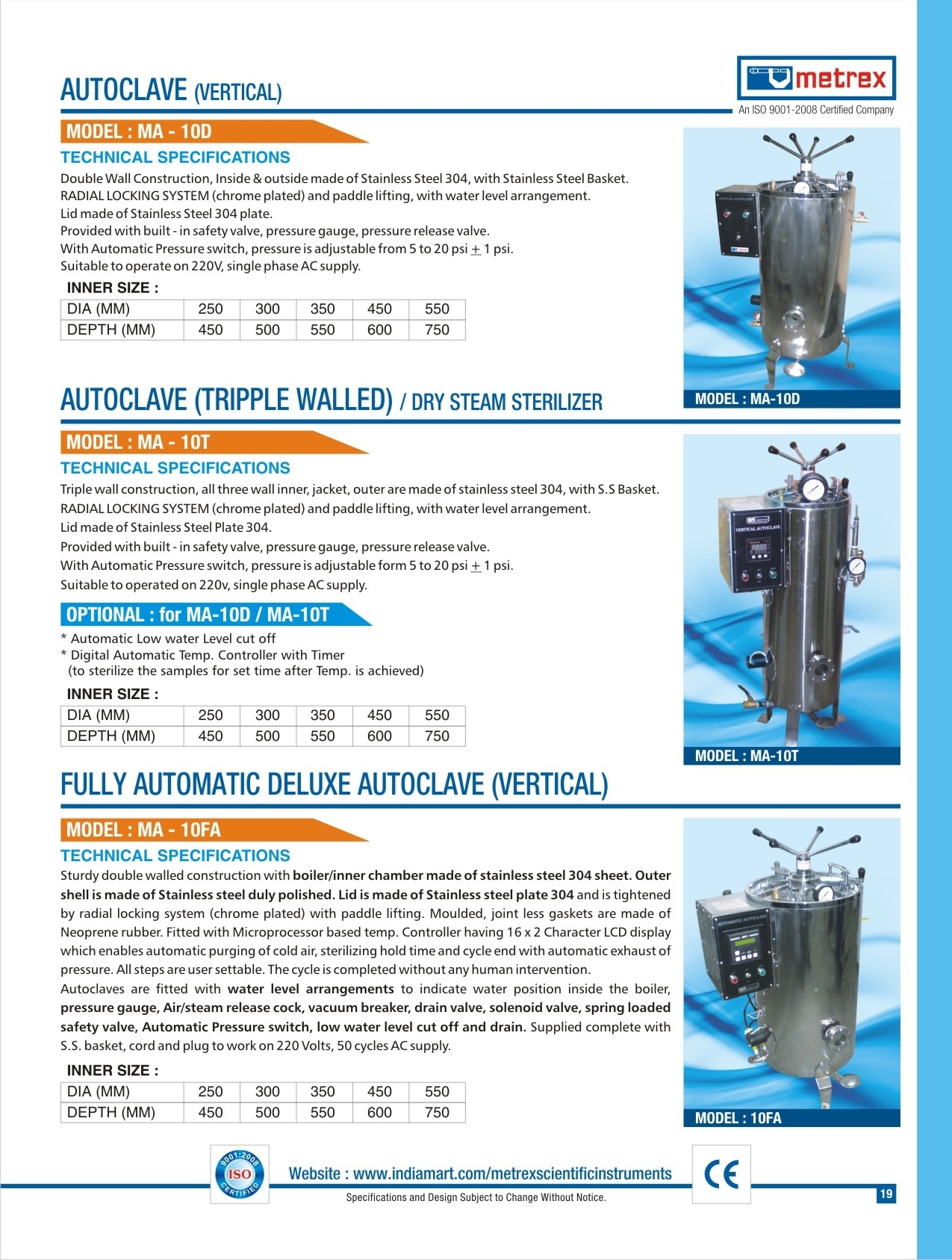 Fully Automatic Vertical Autoclave
