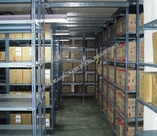 Sky Blue Slotted Angle Rack
