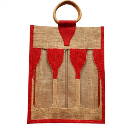 Jute Wine Bag
