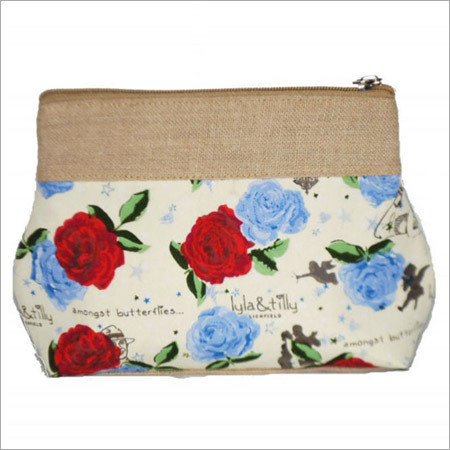 Zipper Jute Pouch Bags