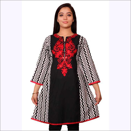 Lubaba Womans Wear Mix & Match Embroidered Cotton Kurti