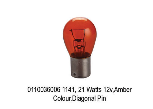 Watts 12v, Amber Colour Shell,Diagonal