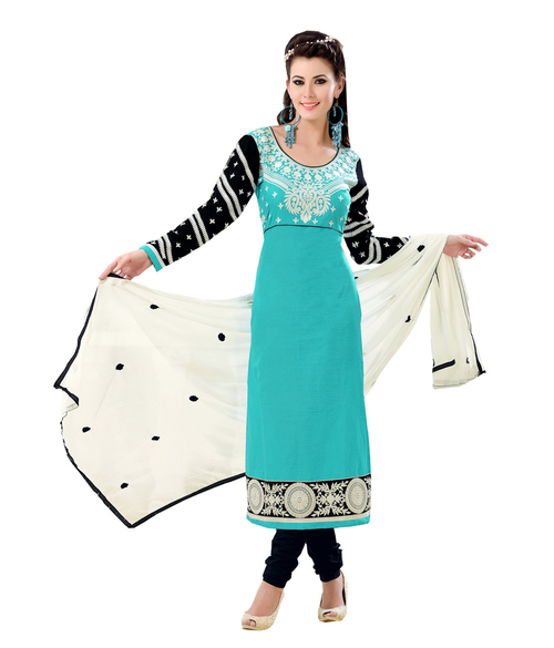 Designer Turquoise Anarkali Salwar Kameez