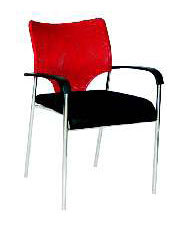 Office Fix Chair - Mesh Steel, 20x20x20 Inches, Red | Ergonomic Design, Back Support, Comfortable Seating, Durable Material, Easy Assembly, 120kg Load Capacity, 1 Year Warranty