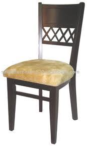Cafeteria Chairs - Wood, 18"x16"x36", Brown, Fabric Seat | Durable, Comfortable, Stackable, Glossy Finish