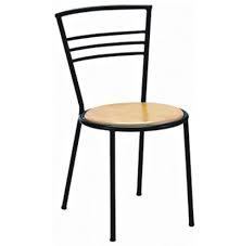 Cafeteria Chairs - Metal & Wood, 18x16x42 Inches, Black | Durable, Comfortable, Stackable, Lightweight, Easy Cleaning
