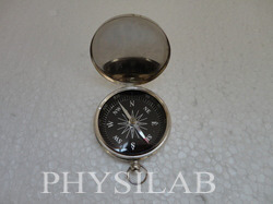 Brass Magnetic Compass With Lid By H. L. SCIENTIFIC INDUSTRIES
