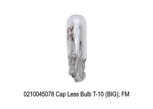 Cap Less Bulb T-10 (Big); Fm For Use In: For Automobile