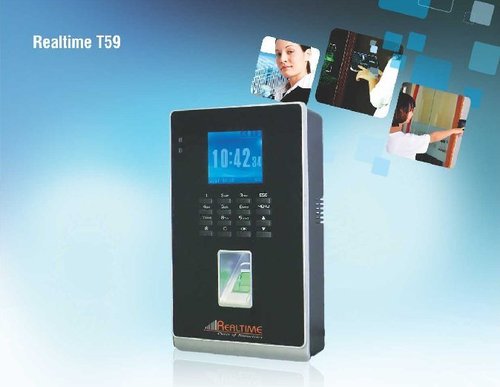 Realtime T59 - 4 Inch Black TCP/IP Access Terminal, Fingerprint & Card Sensors, Time Tracking, Data Security