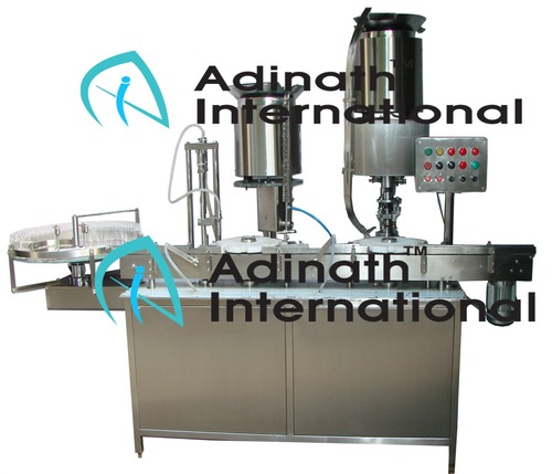 Vial Filling And Rubber Stoppering Machine