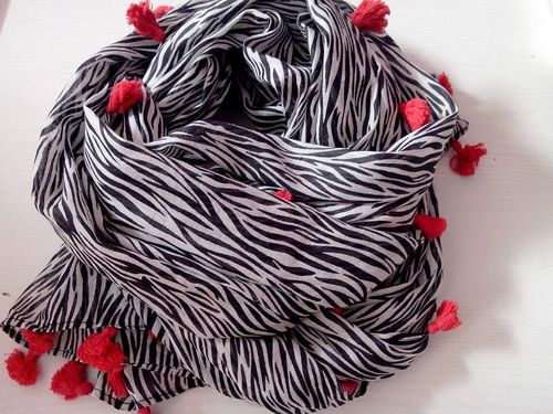 Zebra Print Scarf