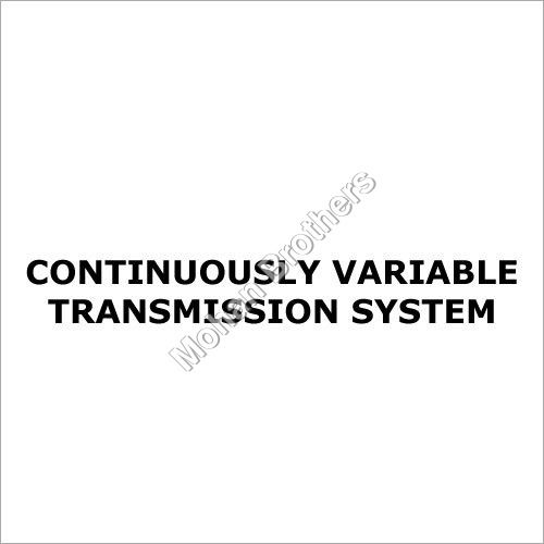 Continuously Variable Transmission System